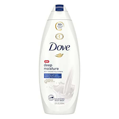 Dove Body Wash 22 Ounce Deep Moisture (650ml) (Pack of 6)