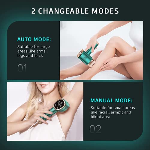 IPL At-Home Hair Removal for Women And Men, Aopvui Laser Permanent Hair Removal Device for Face Arm Leg Back Whole Body Use
